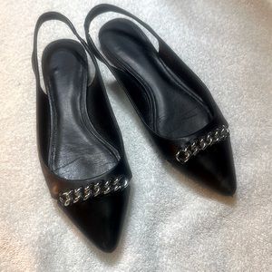 Coach Leather Black Flats size 7